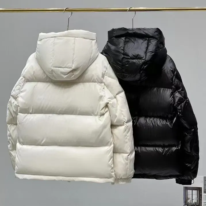 Man jacka puffer canada kort jacka vinter utomhus fritid sport designer vit anka vindtät mäns parka stående krage hatt varm mode klassisk jacka z6