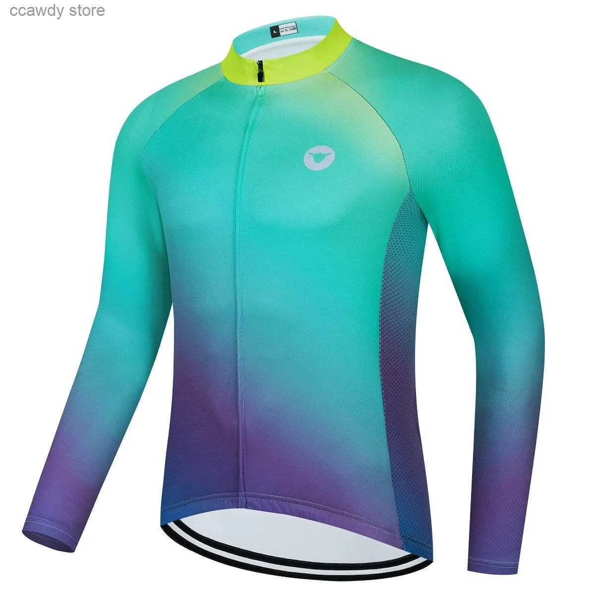 Camisetas para hombres Ciclismo Jersey Conjuntos Downhill Transpirable Secado rápido Camisa reflectante Manga larga 2022 Pro Team Summer Men Ropa Bicicleta BikeH24122