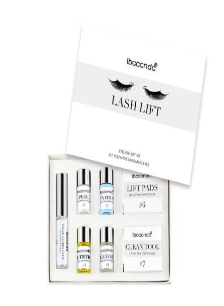 Kit de levage de cils professionnel Kit de levage de cils pour permanente de cils avec tiges colle goutte Salon de beauté outils de levage de cils 3181441