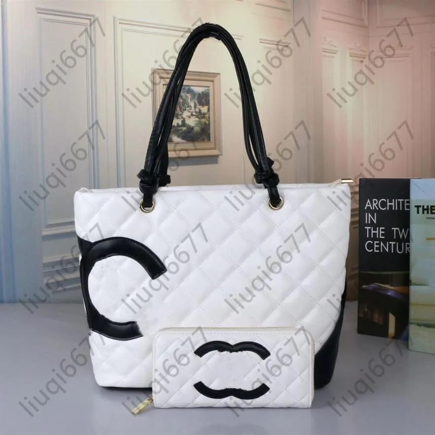 Bolsas de designer de alta qualidade feminino 2pcs sacos sacos de compras bolsas de ombro bolsas de bolsa de bolsas de bolsa