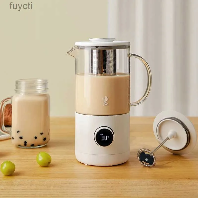 Coffee Makers 500ml Multictional Milk Tea Machine Portable Coffee Maker Automatic Milk Frother Home Health Pot Electric kettle Blender 220V YQ240122