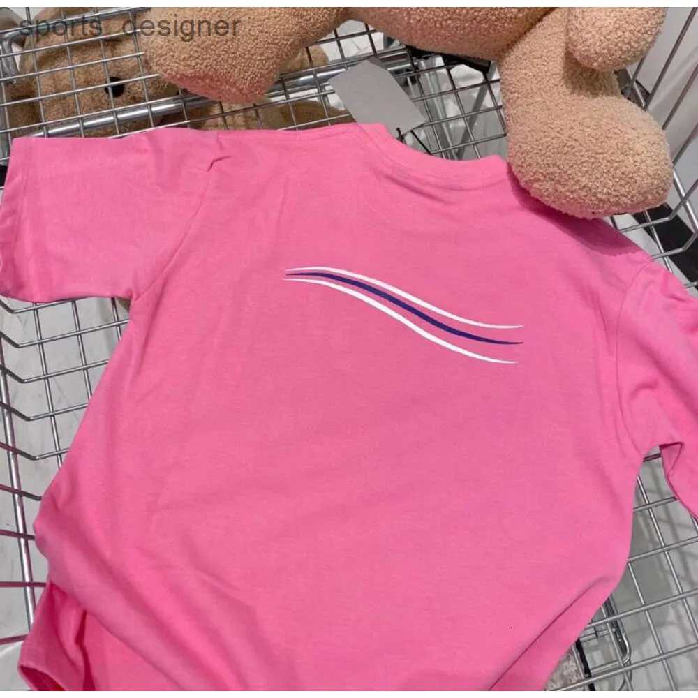 Garçons Filles T-shirts Mode Desiger Enfants T-shirts T-shirts d'été Tops avec lettre vague rayé imprimé vêtements pour enfants Multi Colors''gg''9C5W