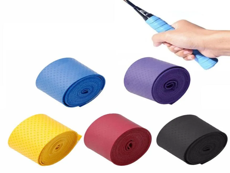 1 rouleau antidérapant absorbe la sueur bande de raquette poignée pour Tennis Badminton Squash Band4413094