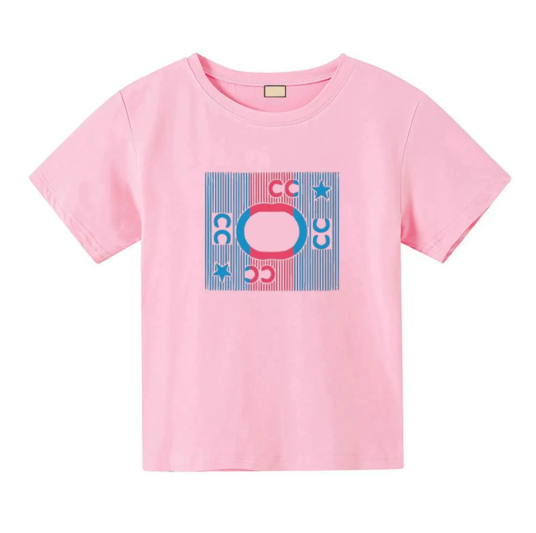 Summer Kids Designer Tshirts Childrens Fashion Odzież Męki Męskie Męskie Tshirt luźne litera