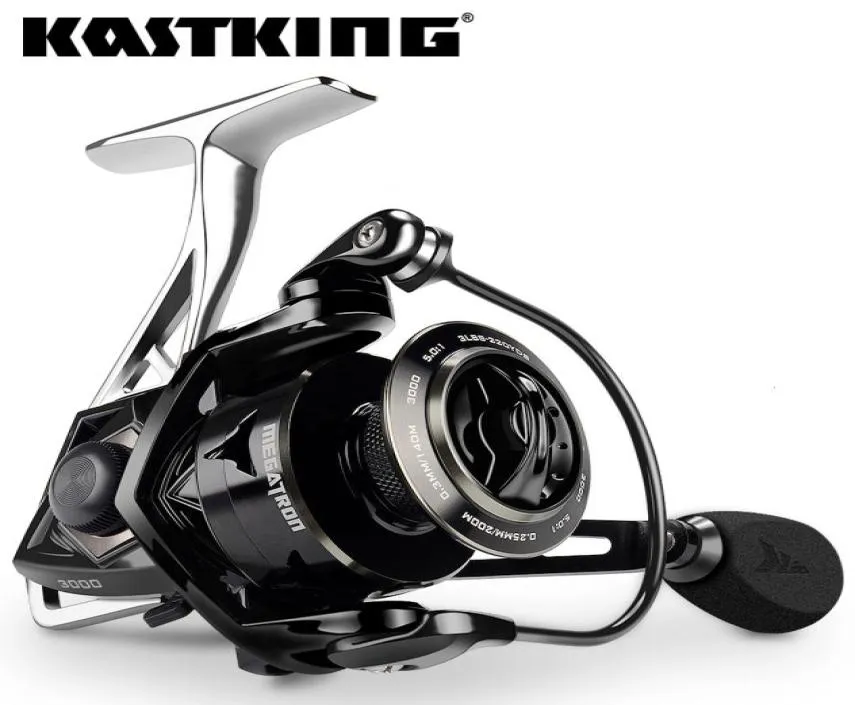 KastKing Megatron 21KG Max Drag Carretel de pesca giratório de carbono com carretel grande corpo de alumínio para água salgada carretel de pesca giratório T5017845