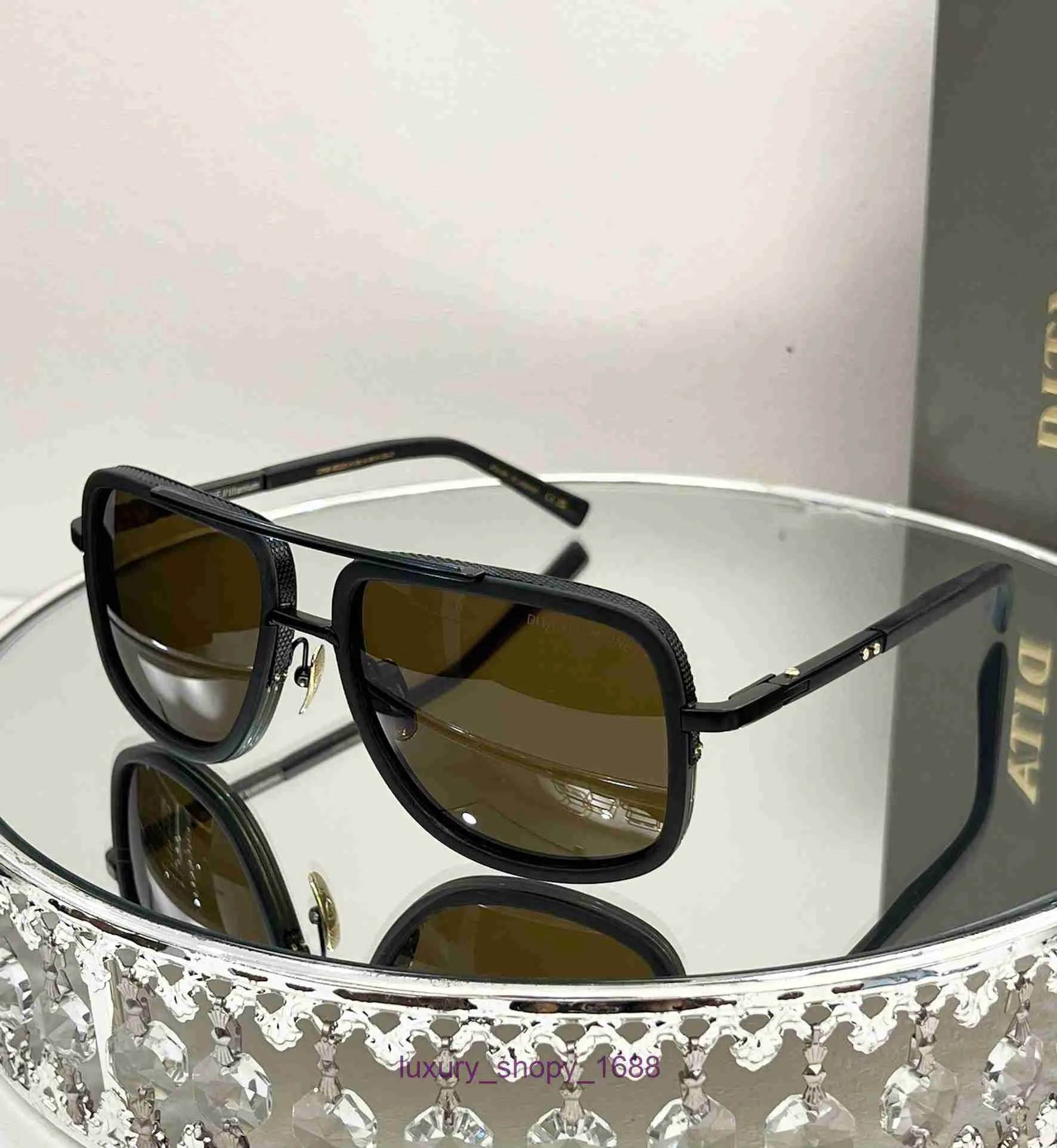 Projektantka okularów przeciwsłonecznych dla kobiet i mężczyzn sklep internetowy Dita Frog Mirror Titanium Frame Model: DRX-20130 z Box IW38
