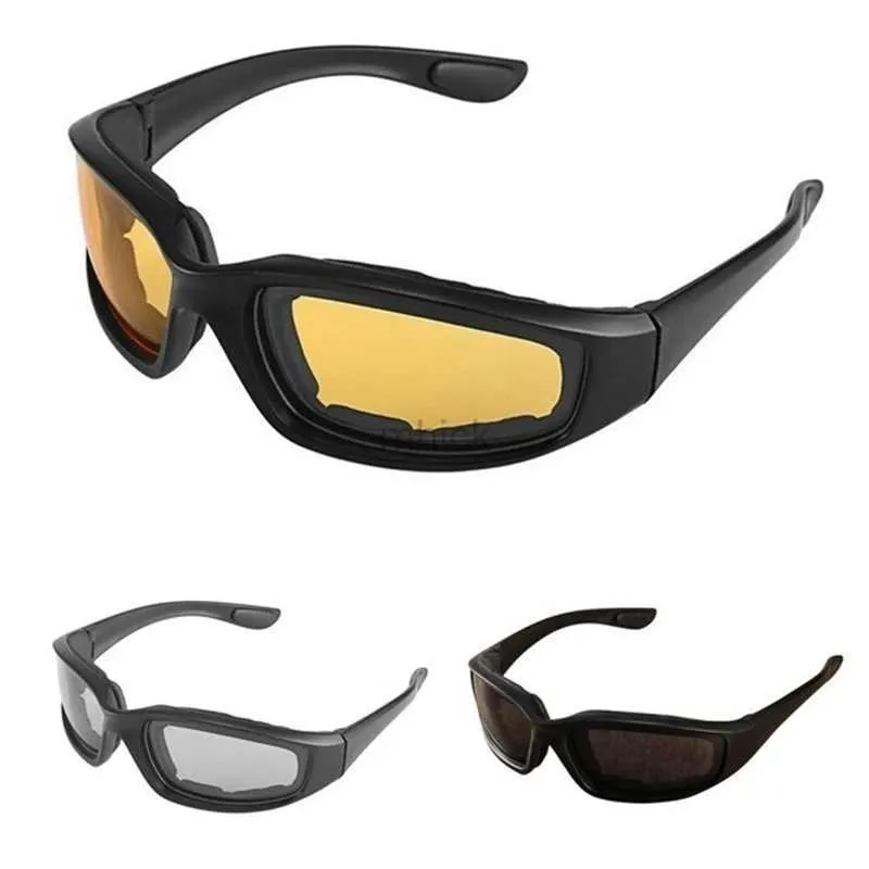 Outdoor-Brillen, Motorrad-Brillen, Armee-polarisierte Sonnenbrillen für die Jagd, Schießen, Airsoft-Brillen, Herren-Augenschutz, winddichte Moto-Brillen 240122