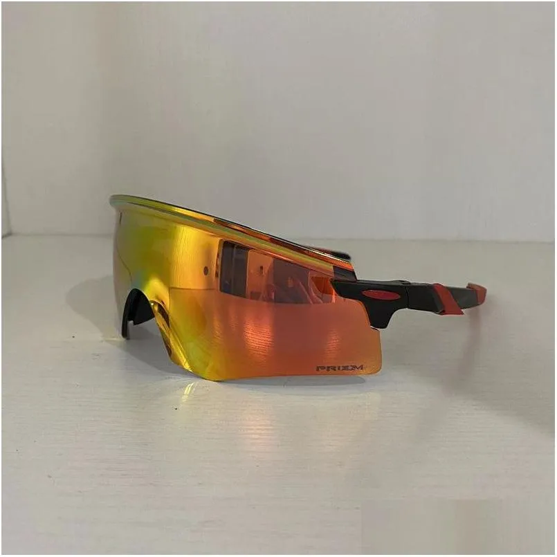 Utomhusglasögoncykling Solglasögon UV400 Lens Sports Riding Glasses MTB Bike Goggles With Case for Men Women OO9471/ 9455 Drop Deliver Otzz6