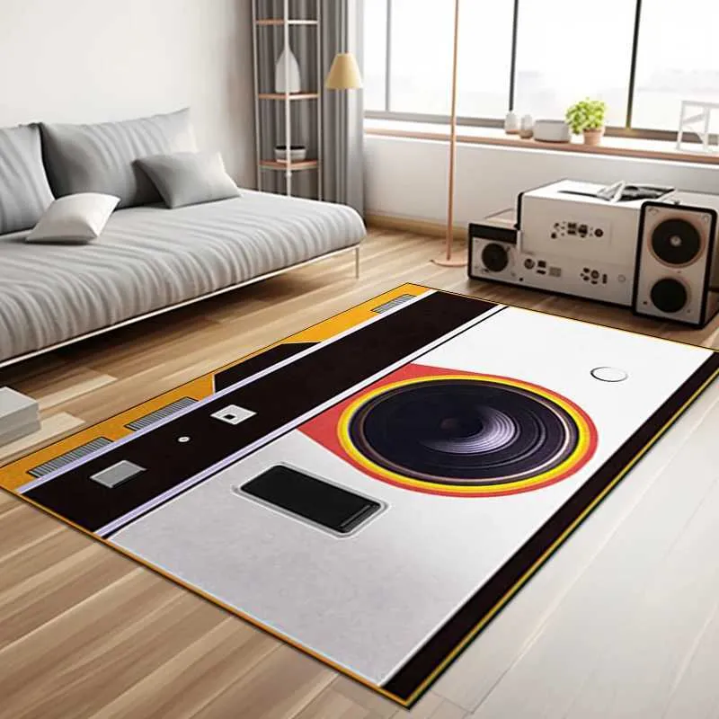 Carpets Living Room Carpet Home Decoration Fashion Camera Rug Bedroom Bedside Lounge Coffee Table Floor Mat Non-Slip Entrance Doormat