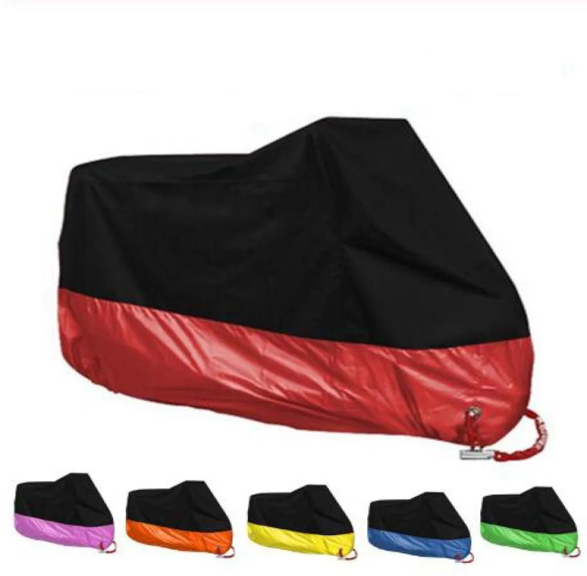 Motorcykeltäcke 15 färger M L XL 2XL 3XL 4XL Universal utomhus UV -skydd för skotervattentät cykel Rain Dammtät täckning Tent6304834