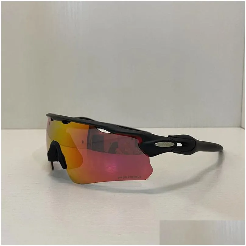 Lunettes de plein air Lunettes de soleil de cyclisme Lunettes UV400 polarisées lentille noire sport lunettes d'équitation vtt lunettes de vélo avec étui pour hommes Wom Otrao