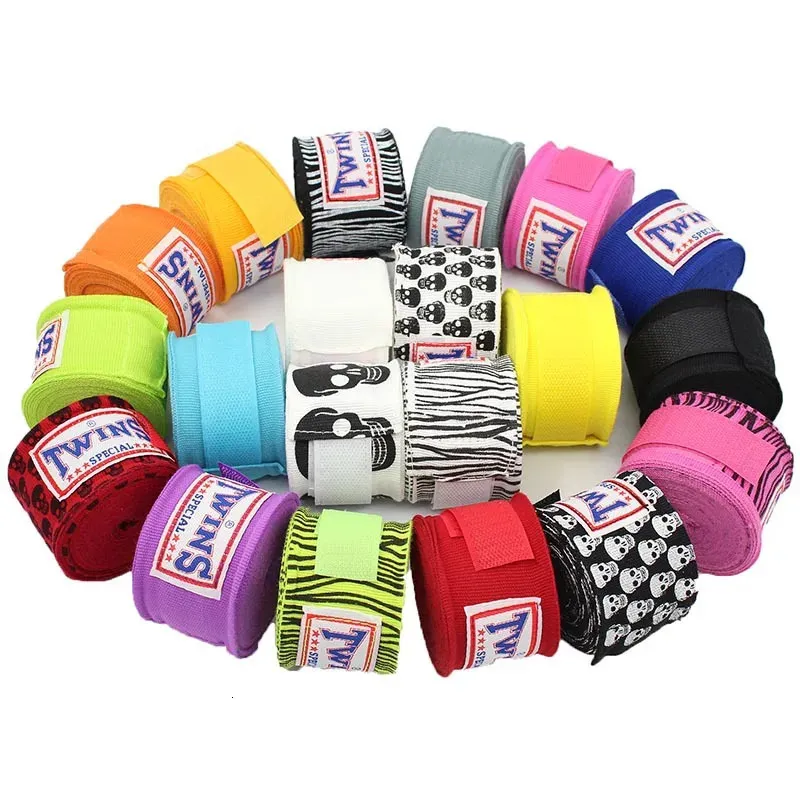 Multicolor Bandages Wrapped Around Hands with Sports Protective Gear Hand Guards Straps 5 Meters Elastic Boxing Straps Sanda 240122