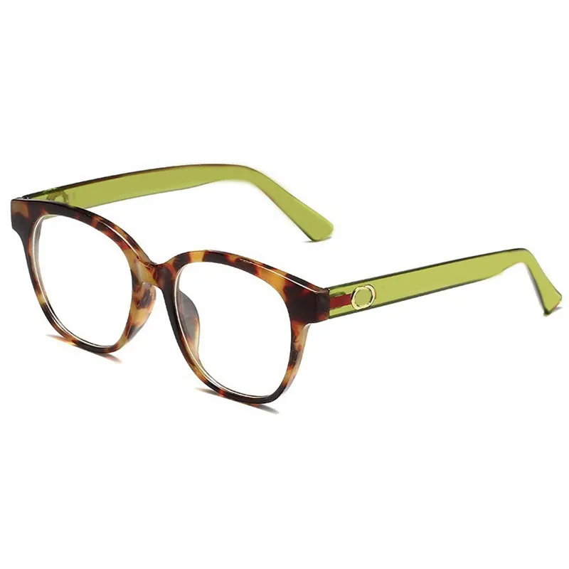 Herren-Sonnenbrille, Designer-Sonnenbrille, klar, Damen, runder Rahmen, schwarz, Leopardenmuster, modisch, Lünette, gestreift, Sonnenbrille, modisch, klassisch, täglich, einfach, hg103