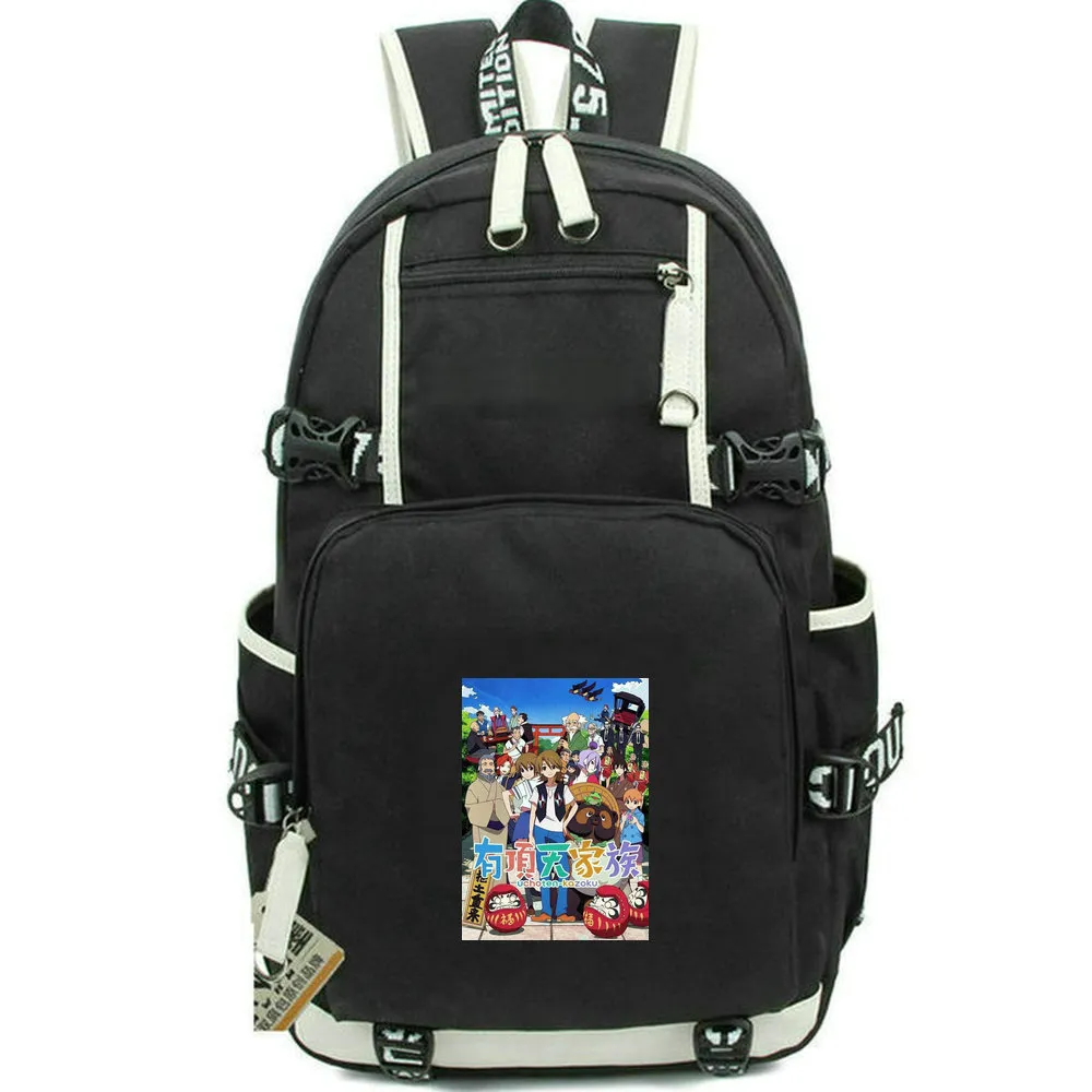 Den excentriska familjens ryggsäck Uchouten Kazoku Daypack Cartoon School Bag tryck Ruckssack Casual School Bag Computer Day Pack