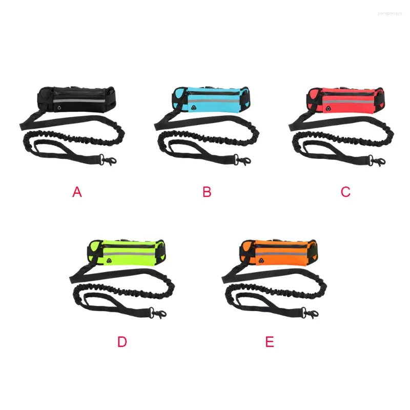 Dog Collars Leash Pet Supplies Puppy Rope Retractable Polyester Space Saving Orange