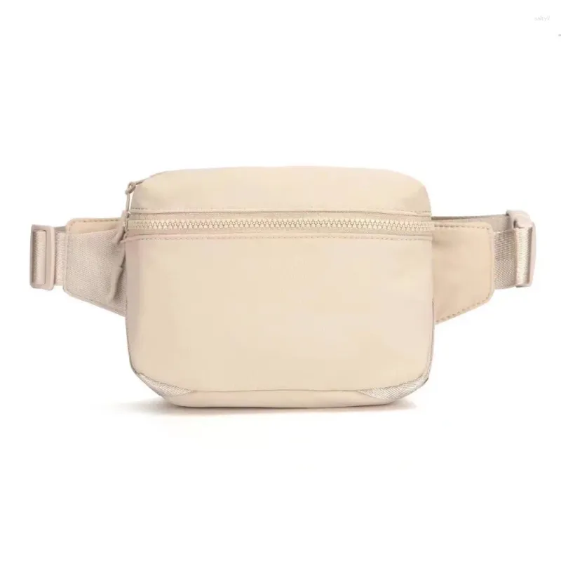 Midjepåsar Solid Color Oxford Fanny Packs Women Fashion Simple Pack Unisex Outdoor Sports Waterproof Sling Casual Chest Bag