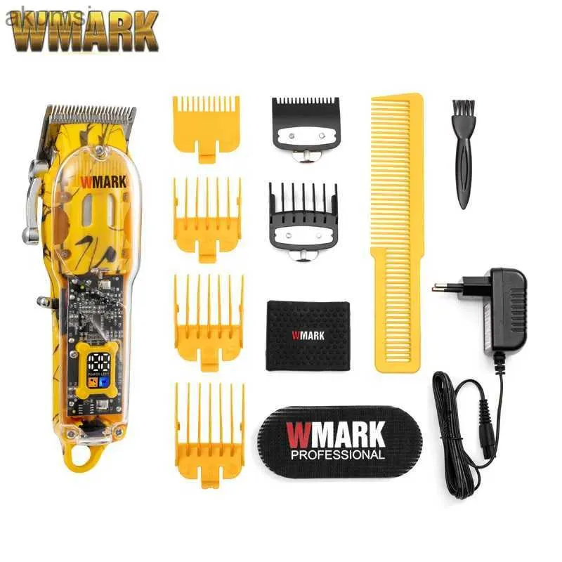 Hårklippare Wmarkng-411 Oil Head Electric Push Shear Hot Sale laddad Barber Hair Clipper YQ240122