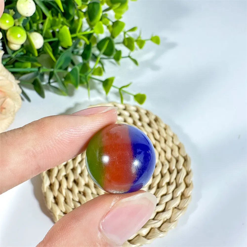 Naturalny rzeźbiony dekoracja kwarc ręcznie polerowane uzdrawianie trójkolorowe kocie oko kryształ reiki rei-bigreta