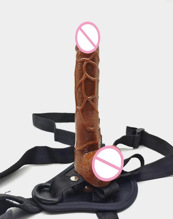 Beauty Items Strap On Dildo For Women Silicone Artificial Sucker Big Realistic Soft Penis Strapons Belt Anal sexy Toys for Couple2043628