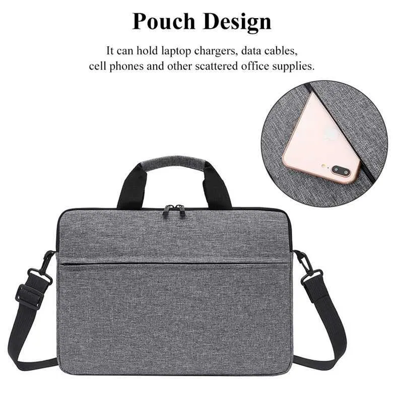 Laptop Cases Backpack Laptop Carrying Case fits for 13-15-Inch Laptop and Tablet Shoulder Strap Durable Water-Repellent Fabric Business Casual School240122