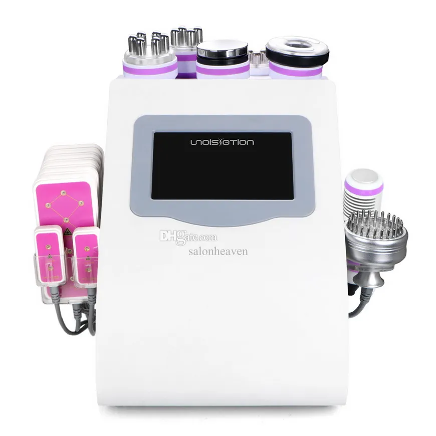 9 i 1 Ultraljudskavitation RF -terapi RF Vakuumfoton Lipo Laser Body Slimming Fat Burning Wrinkle Removal Beauty Machine