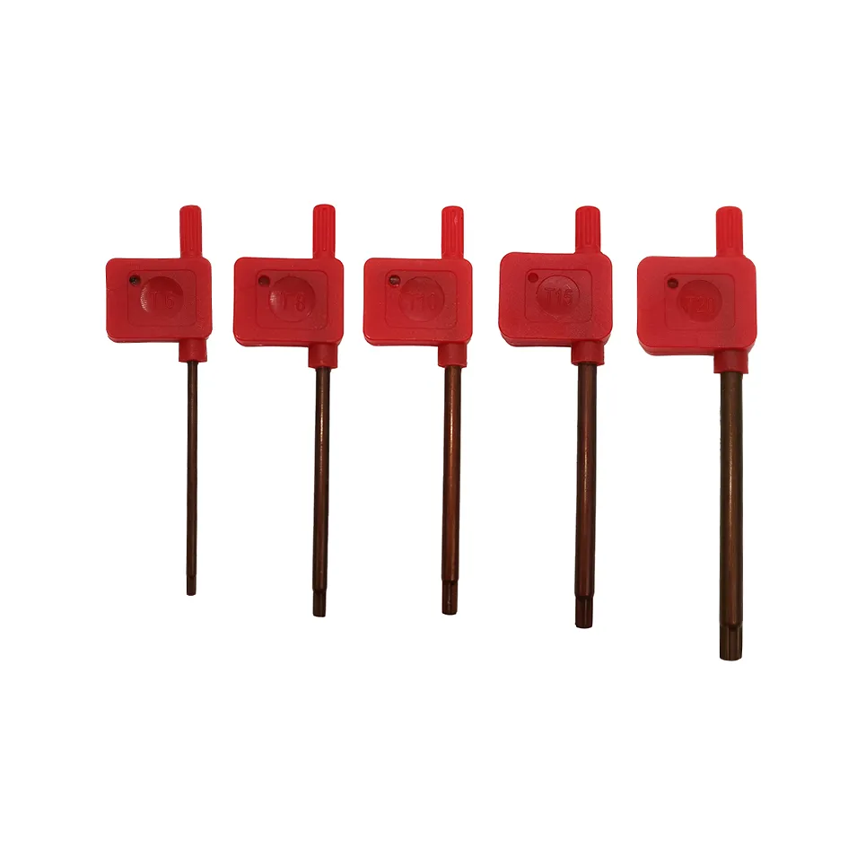 T6/T8/T10/T15/T20 미니 붉은 깃발 스타 드라이버 S2 CNC 도구 매화 꽃 6 각형 매뉴얼 스크류 드라이버