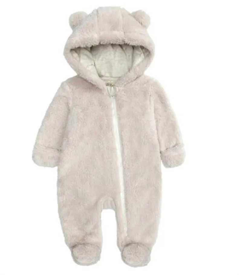 Barboteuse pour nouveau-né, Costume ours de dessin animé, combinaison pour garçons et filles, vêtements d'automne et d'hiver pour enfants, ensembles 4860196
