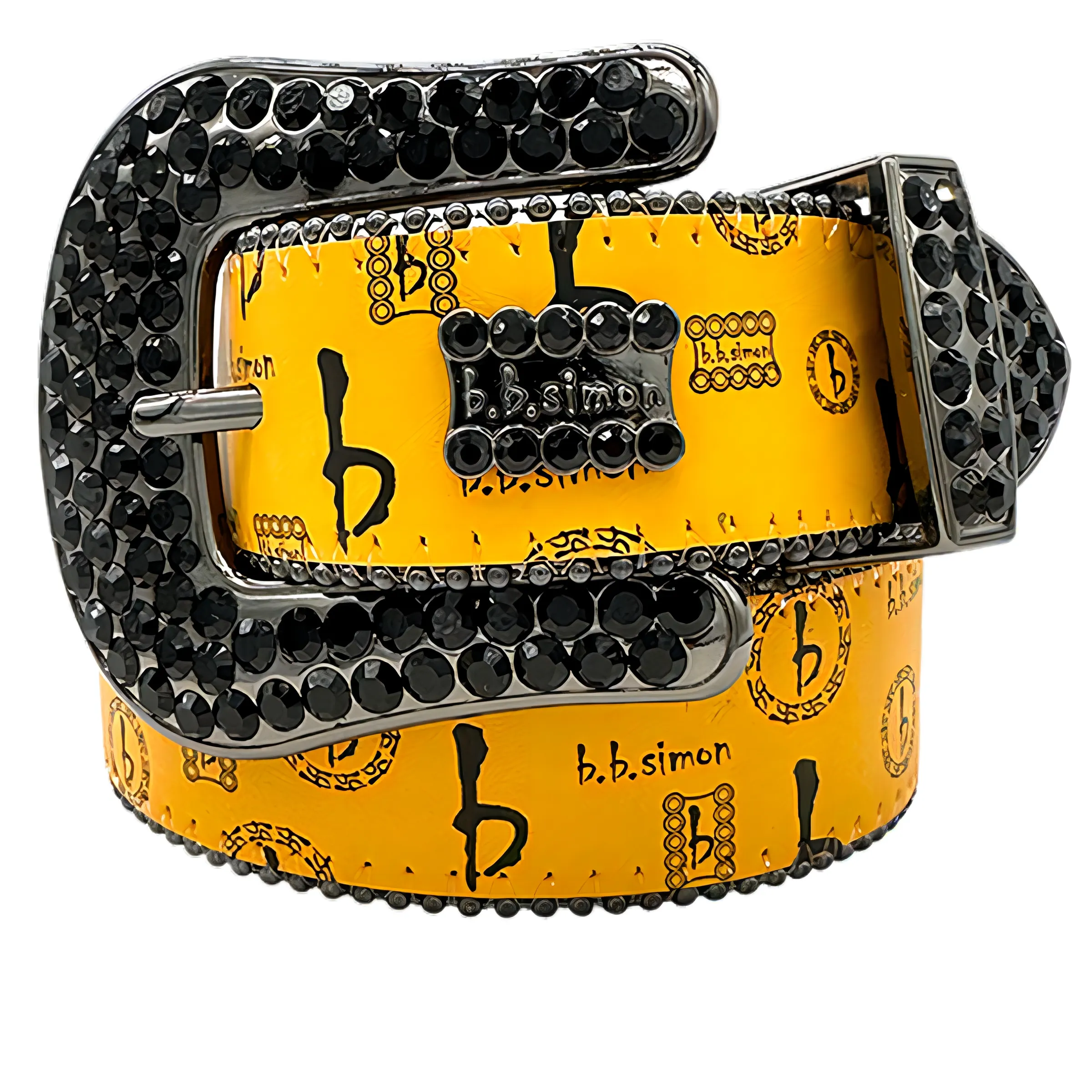Rhinestone Belt with Faux Leather Strap and Alloy Buckle OEM Wholesale Bling Blue Unisex Studded Crystal Diamond Pin  main image 4