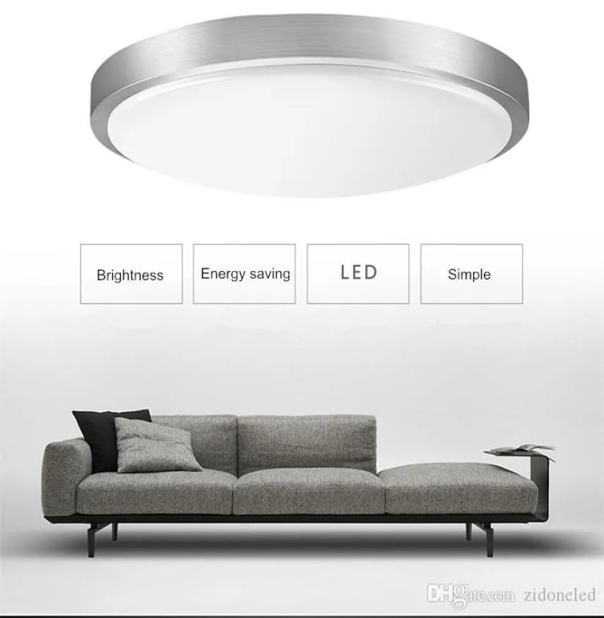 Luz de teto moderna redonda LED Dia21cm 12W montada na superfície simples foyer luminárias estudo sala de jantar sala de estar corredor doméstico luz9753165