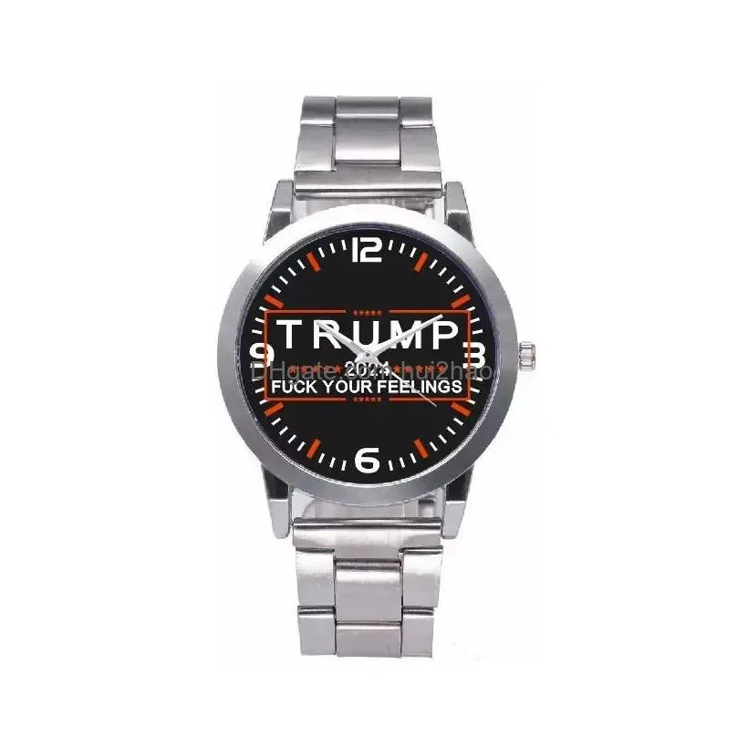 14 styles trump 2024 wrist watch party favor donald retro men quartz watches