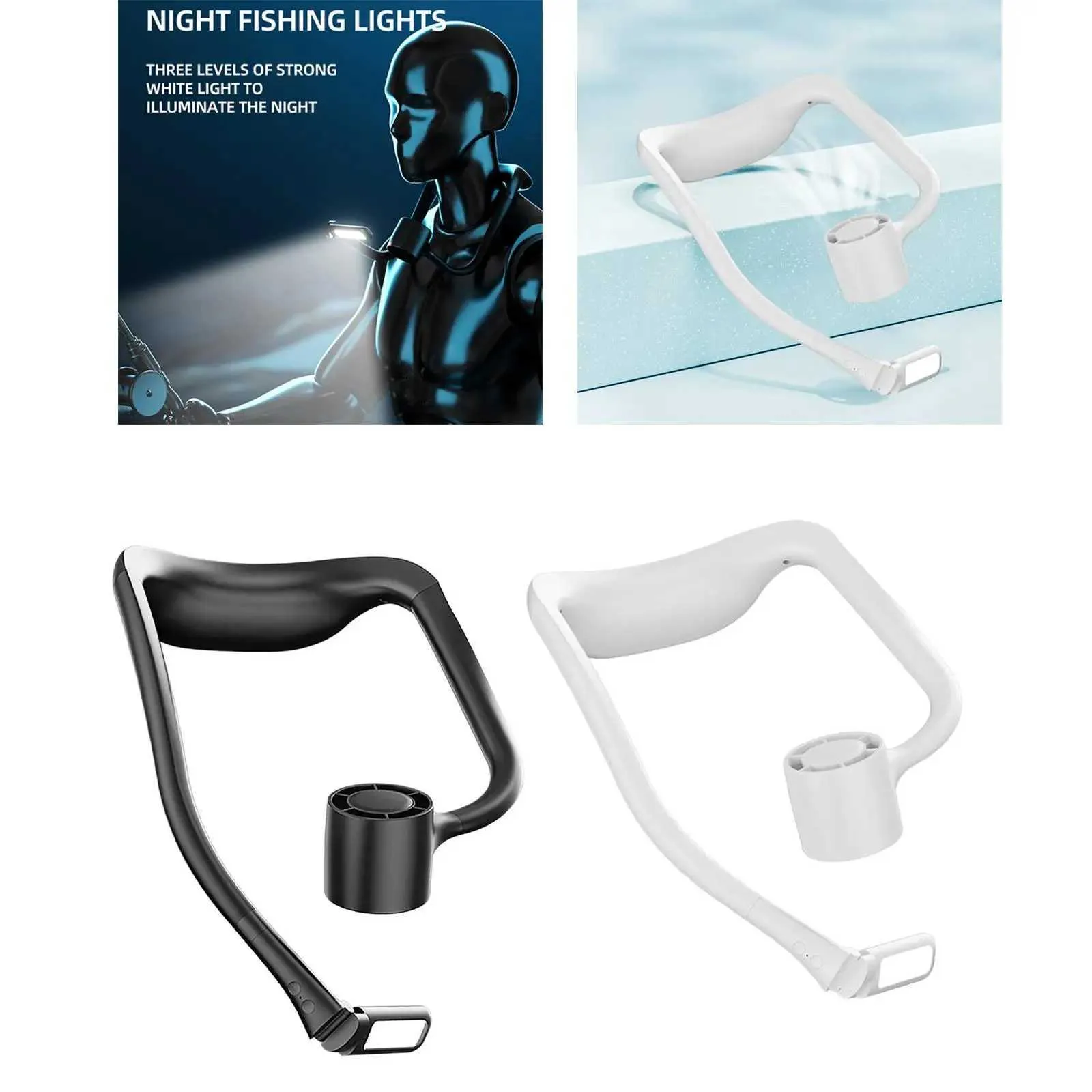 Rechargeable Hanging Neckband Creative Version Flexible Perfect ABS Portable for Outdoor Camping Gym