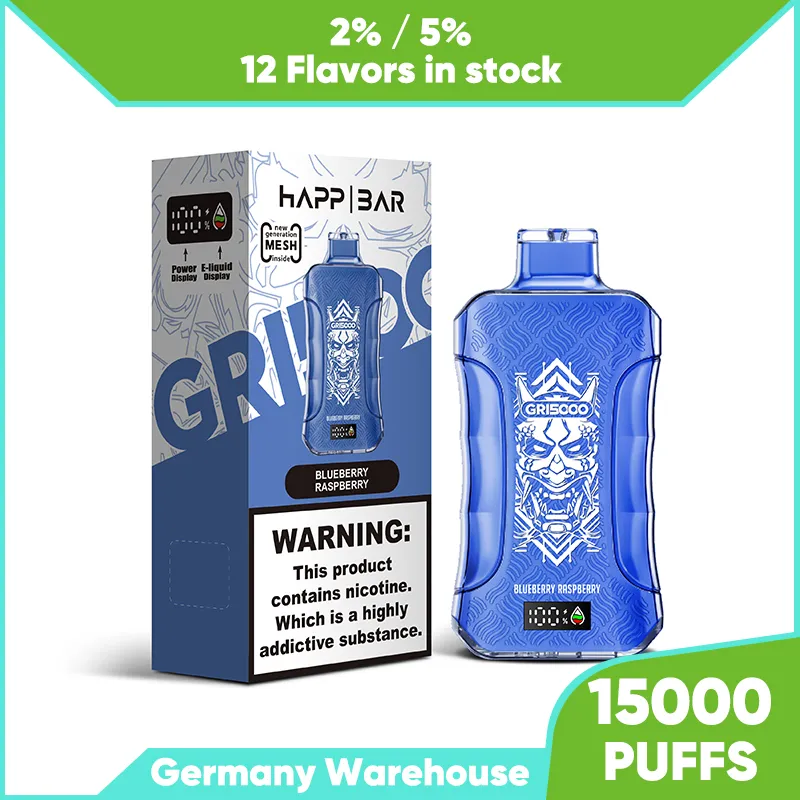 Livraison gratuite jetable 15K barre de bouffée de fumée Ecigaertte 15000 bouffées Vapes rechargées 20 ml Vape Jucie 12 saveurs dispositif de dosette cigarette électronique