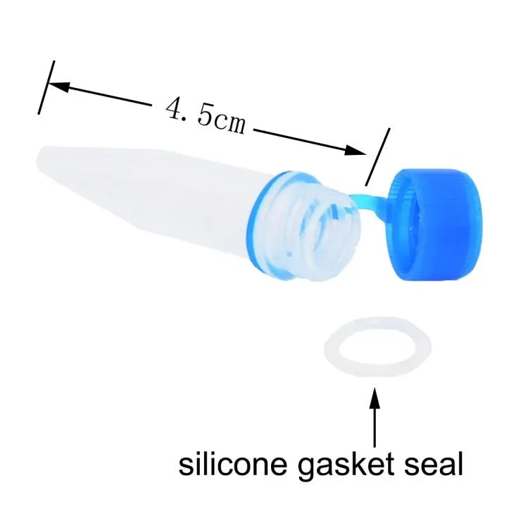 Plastic Test Tubes Microcentrifuge Tube with Snap Cap 1.5ml lab Centrifuge Tubes with Colorful caps