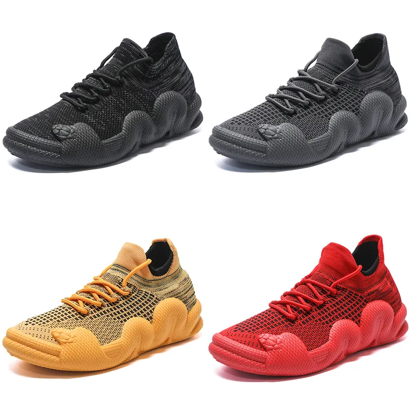 2024 zapatos para correr hombres mujer gris negro rojo amarillo para hombre entrenadores deportivos zapatillas de deporte de fondo suave antideslizante transpirable