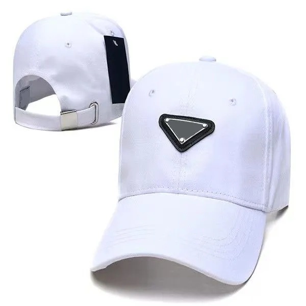 P Hat Hat Luxury Triangle Logo Logo Designer Baseball Cap Pure Cotton عالية الجودة