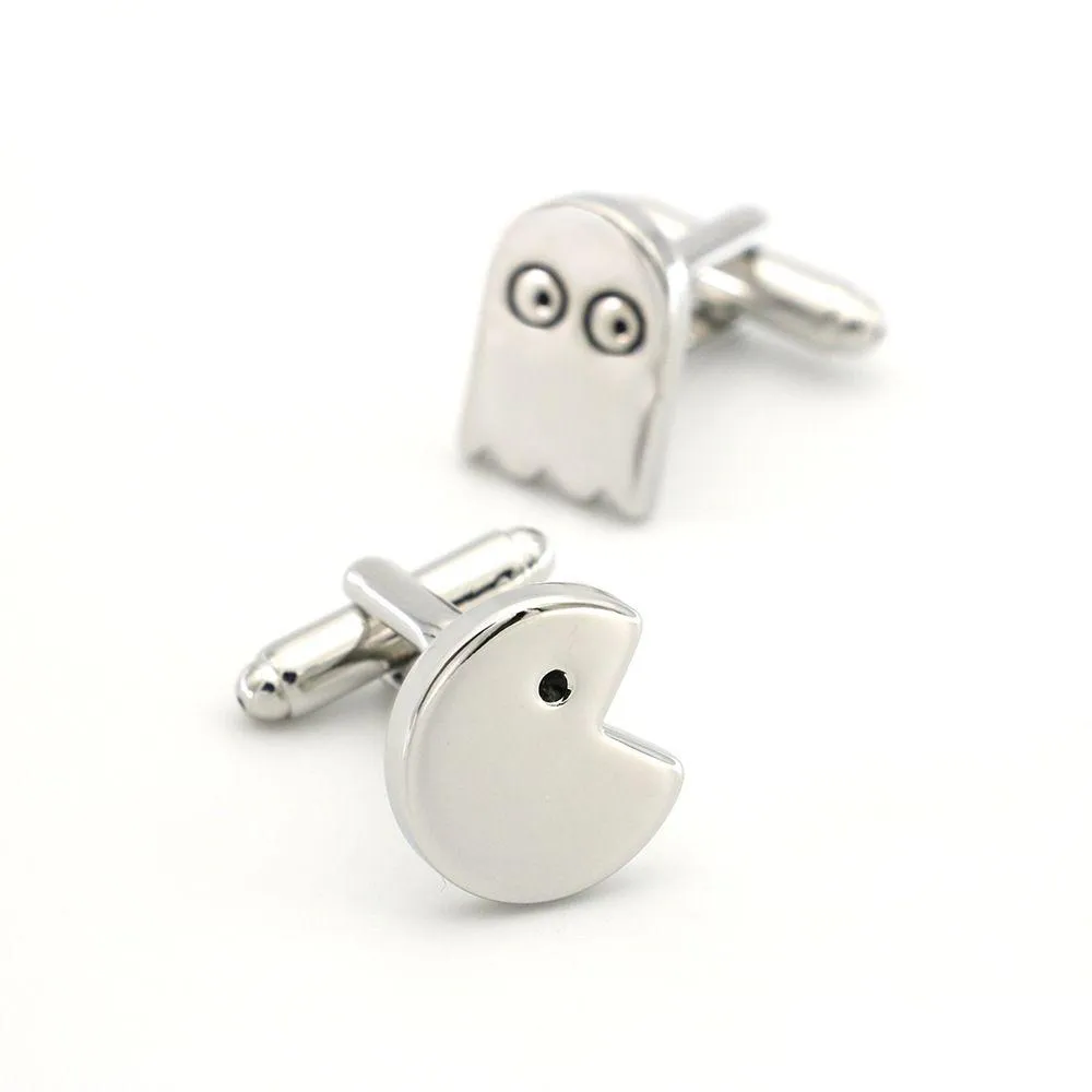 Cuff Links Brass Packman Ghost Bean Cufflinks Greedy Snake Drop Delivery Jewelry Tie Clasps Dhefm