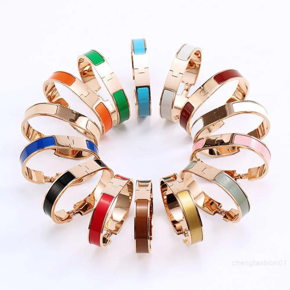 Luxury Bracelet Designer Bangles For Women 8mm Wide Stainless