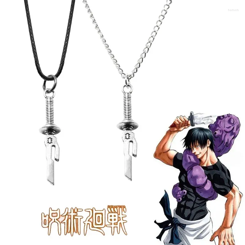 Zincirler fushiguro toji kolye kadın anime jujutsu kaisen kolyeler kadın moda yaratıcı karikatür çiftleri zincir alaşım cosplay collier