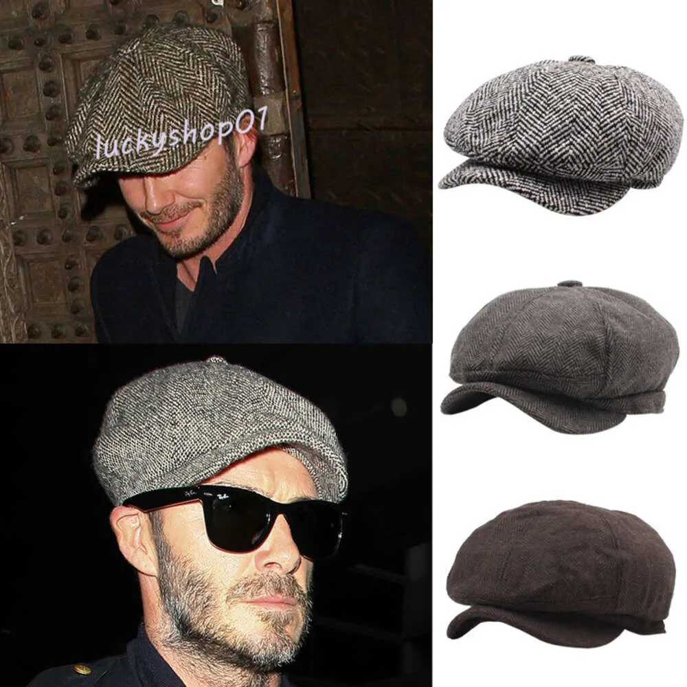 Mens Fashion Berets Adult Hot Sale Cap Newsboy Baker Boy Hat Flat Cap with 15 Colors