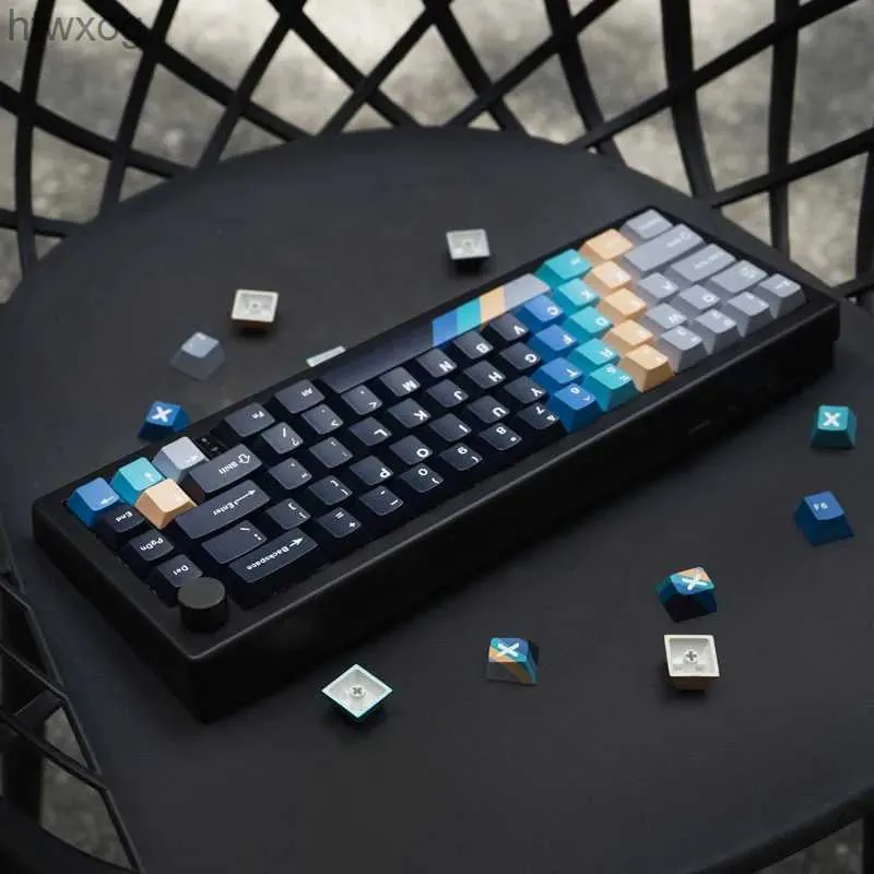 Toetsenborden GMK Record gradiënt 152 toetsen/set PBT Dye-sublimatie kersenprofielaanpassing mechanische toetsenbord keycap 61 64 68 87 YQ240123