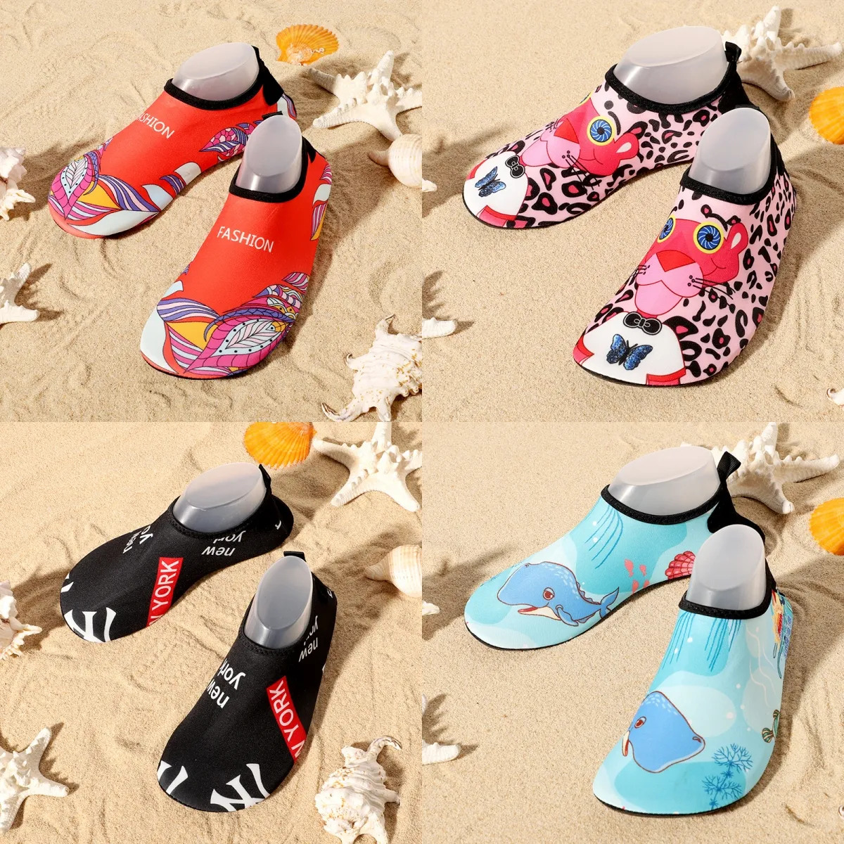 Water Beach Shoes Girls Swimming Shoes Quick-Torking Aqua Shoe Boys Soft Floor Indoor Slipper Snorkel Swim Socks