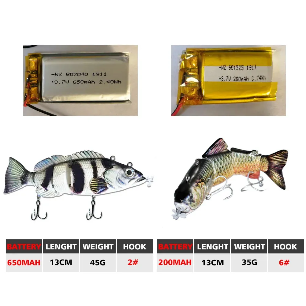 Realistic Fishing Lure Robotic Fishing Lure - Self-Swimming Bionic Bait, 3D  Realistic Action For Bass, Trout, Freshwater & Saltwater Fishing Automatic  Fishing Bait
