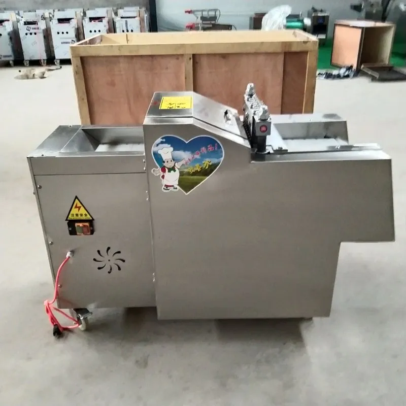 Machine de découpe de cubes de viande surgelée rapide, poulet, canard, viande de bœuf, coupe-poulet entier avec machine à découper les os