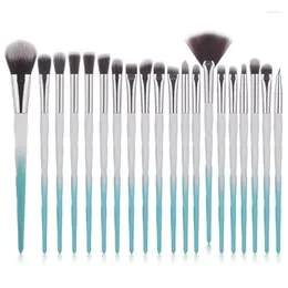 Makeup Brushes 20 PCS Brush Set Diamond Gradient Eye Convenient Tool
