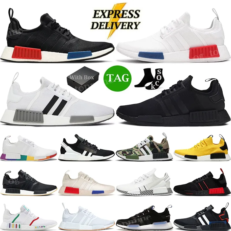 Adidas nmd r1 shop bianche e rosse donna