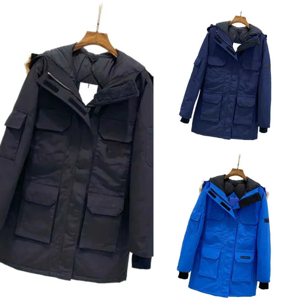 Designer Cannadian jacket Fashion Brand Goose Long Coat Collar Thermal Female Autumn And Winter Windproof Clothing