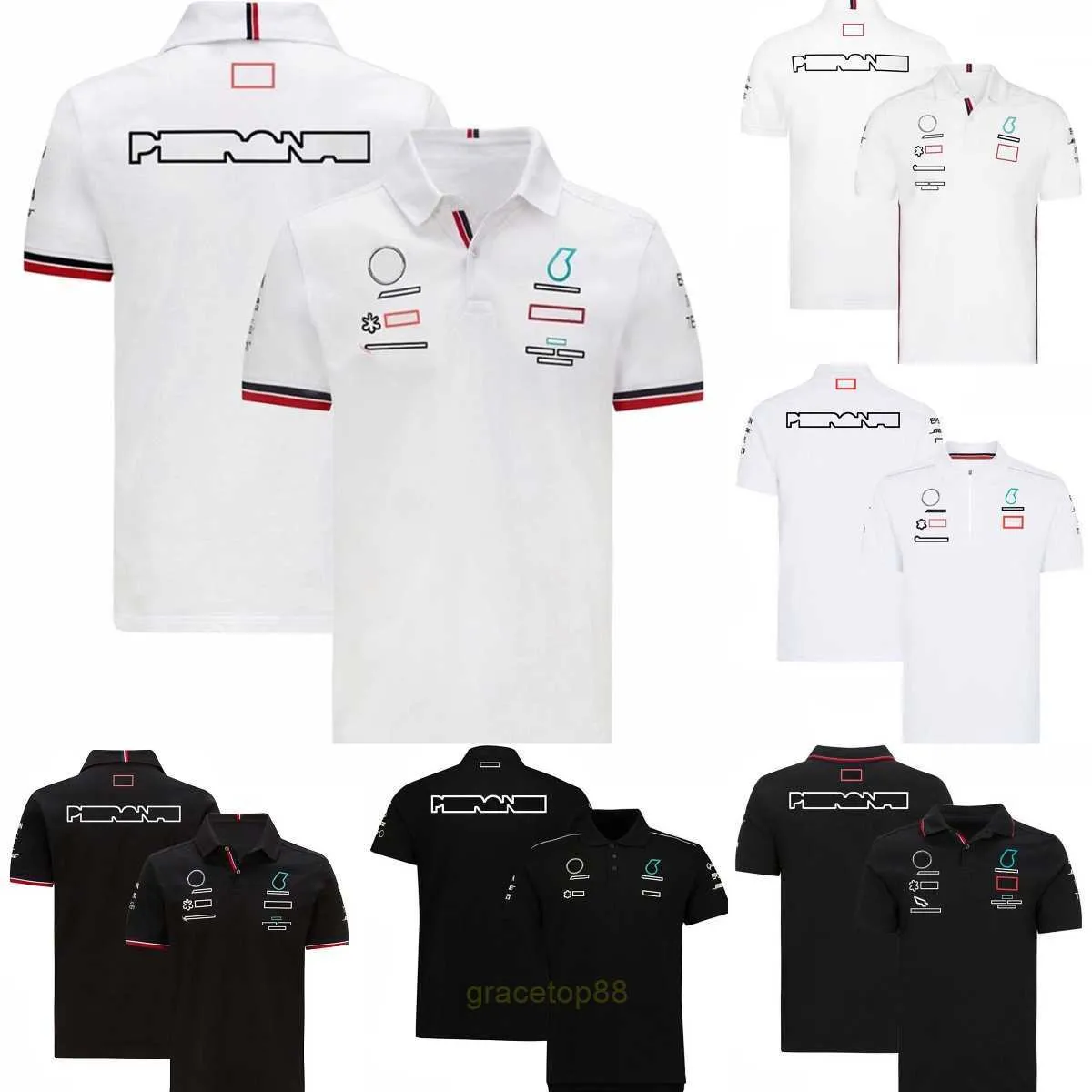 Erkek ve Kadınlar Yeni T-Shirts Formula 1 F1 Polo Giyim Üst Takım Yarışı Hızlı Kuru Kısa Kollu Yaz Takımı Üniforma Giysesi OJZ9