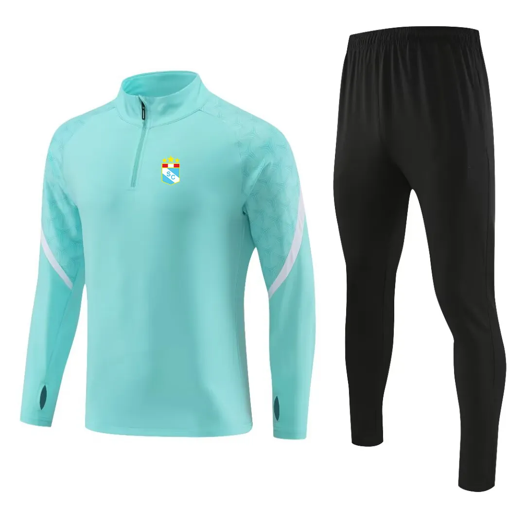 Sporting Cristal Heren casual sportkleding kinderen outdoor mode sportpak halve rits ademend casual sportjack met lange mouwen