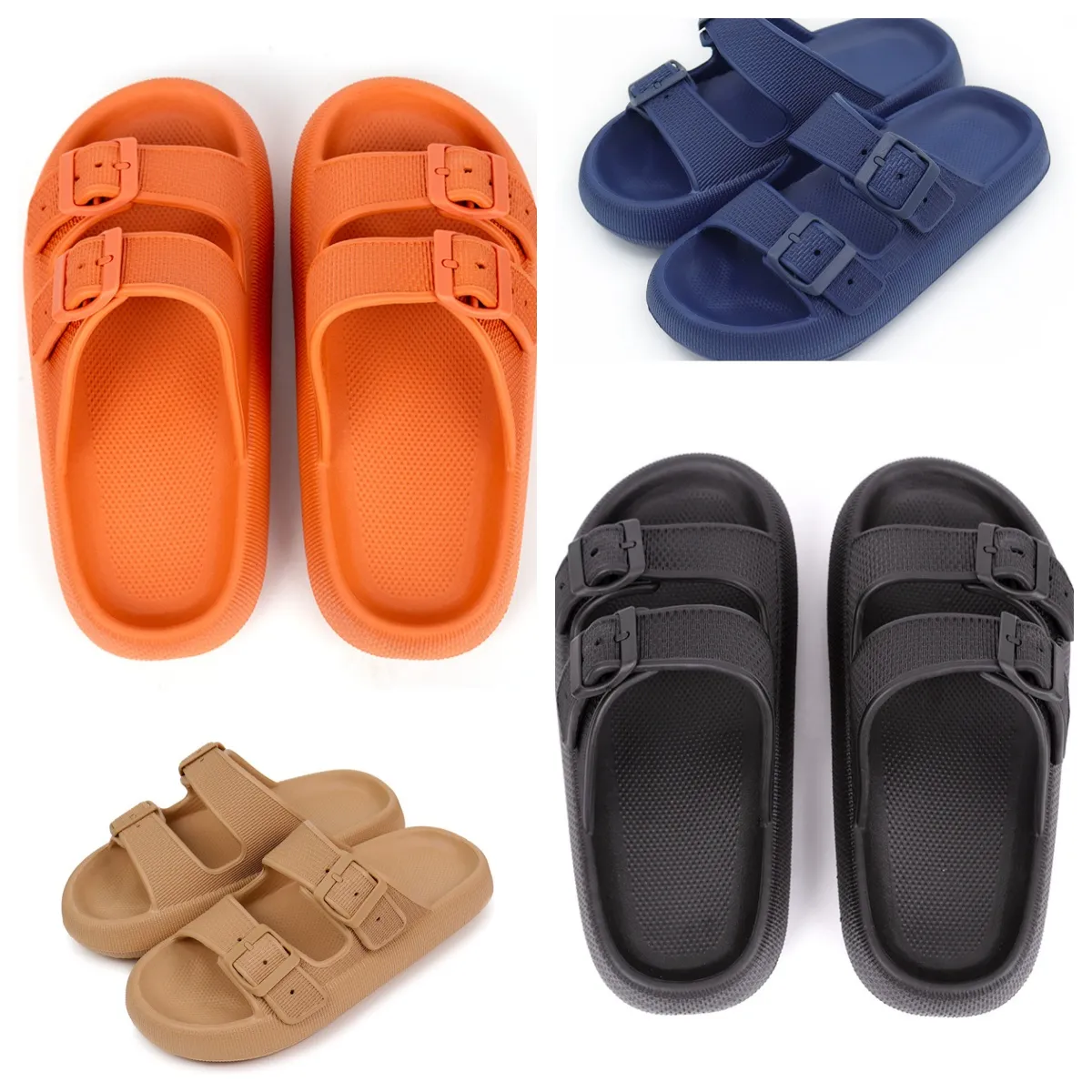 Designer Brand New Summer Outdoor Platform Luxury Sandals Flat Shoes Men's Women's Outdoor Swimming Pool Beach Slippers Large