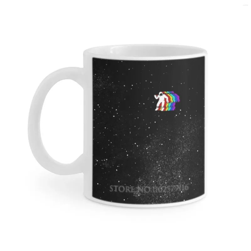 Kubki Gravity V2 Biały kubek kawy na filiżanki kawy zabawne ceramiczne kawa/herbata/kakao prezent asteroidalny kosmiczny eksploracja astronomii